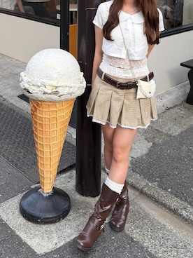 「Judin（ジュディン）のアイテム」を使った、mio👨🏼‍💼🥣‎⋆˙さん（レディース・154cm）の夏コーディネート