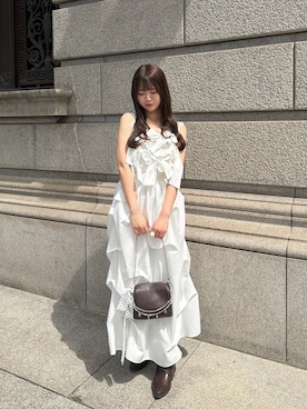 「アイテム（セットアップ）」を使った、mio👨🏼‍💼🥣‎⋆˙さん（レディース・154cm）の春コーディネート