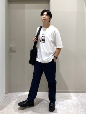 「GLOBAL WORK（グローバルワーク）の【Orsonero Coffee】リッチクリーンTEE半袖Tシャツ/1055478（Tシャツ/カットソー、その他）」を使った、ゆさん（メンズ・175cm）の夏コーディネート