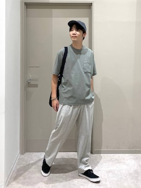 「GLOBAL WORK（グローバルワーク）のアイテム（帽子）」を使った、ゆさん（メンズ・175cm）の夏コーディネート
