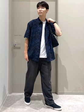 「GLOBAL WORK（グローバルワーク）のアイテム（パンツ）」を使った、ゆさん（メンズ・175cm）の夏コーディネート