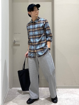 「GLOBAL WORK（グローバルワーク）のアイテム（帽子）」を使った、ゆさん（メンズ・175cm）の秋コーディネート
