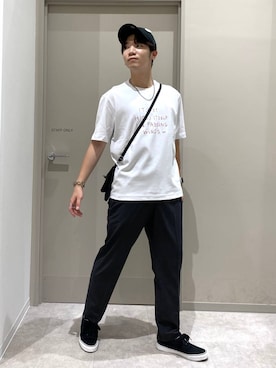 「GLOBAL WORK（グローバルワーク）のアイテム（帽子）」を使った、ゆさん（メンズ・175cm）の夏コーディネート