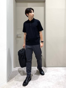 「GLOBAL WORK（グローバルワーク）のスマらくイージーパンツ/601315（その他パンツ、グレー系）」を使った、ゆさん（メンズ・175cm）の夏コーディネート