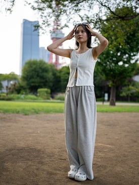 「アイテム（サンダル）」を使った、mugpro2ndさん（レディース・155cm）の夏コーディネート