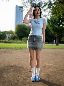 「アイテム（カチューシャ）」を使った、mugpro2ndさん（レディース・155cm）の夏コーディネート