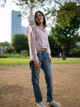 「one after another NICE CLAUP（ワンアフターアナザーナイスクラップ）のアイテム」を使った、mugpro2ndさん（レディース・155cm）の夏コーディネート