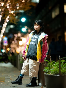 「アイテム（ジャケット/アウター）」を使った、sskさん（キッズ・144cm）の冬コーディネート