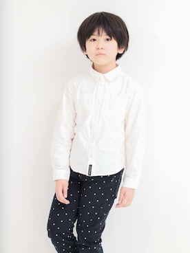 「BREEZE（ブリーズ）のアイテム（チノパンツ）」を使った、sskさん（キッズ・128cm）の春コーディネート