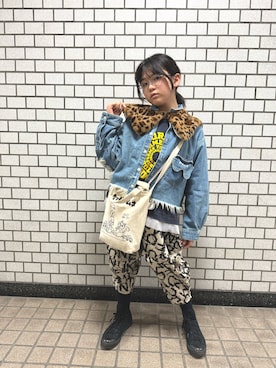 「アイテム（ファッション雑貨）」を使った、sskさん（キッズ・144cm）の秋コーディネート