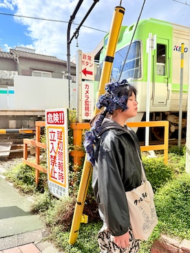 「アイテム（ヘアアクセサリー）」を使った、sskさん（キッズ・144cm）の秋コーディネート