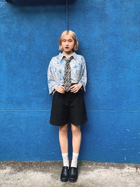 「いまどきジャケット写真」｜「アイテム（スラックス）」を使った、crucrucruさん（レディース・158cm）の春コーディネート
