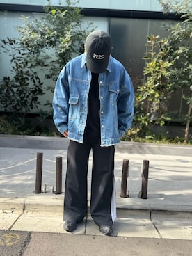 「DANKE SCHON（ダンケシェーン）のアイテム（デニムジャケット）」を使った、tsukasaさん（メンズ・168cm）の冬コーディネート