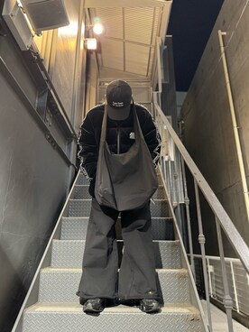 「WHITELAND（ホワイトランド）のアイテム（バッグ）」を使った、tsukasaさん（メンズ・168cm）の冬コーディネート