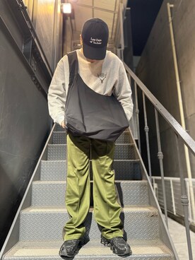 「WHITELAND（ホワイトランド）のアイテム（バッグ）」を使った、tsukasaさん（メンズ・168cm）の冬コーディネート