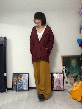 「アイテム（テーラードジャケット）」を使った、しゅーたさん（メンズ・167cm）の秋コーディネート
