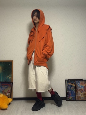 「アイテム（パーカー）」を使った、しゅーたさん（メンズ・167cm）の秋コーディネート
