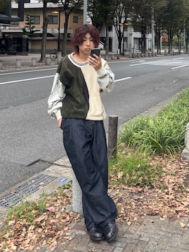 「アイテム（ブーツ）」を使った、しゅーたさん（メンズ・167cm）の秋コーディネート
