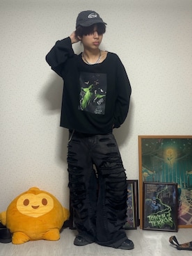 「アイテム（デニムパンツ）」を使った、しゅーたさん（メンズ・167cm・10代）の夏コーディネート