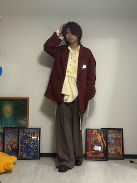しゅーたさん（骨格ウェーブ・メンズ・167cm）の秋コーディネート