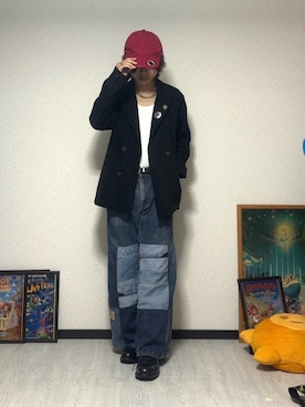 「アイテム（テーラードジャケット）」を使った、しゅーたさん（メンズ・167cm）の秋コーディネート