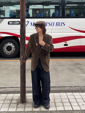 「アイテム（テーラードジャケット）」を使った、しゅーたさん（メンズ・167cm・10代）の秋コーディネート