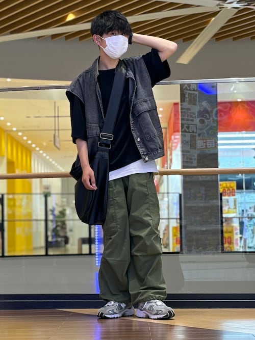 ★*様 キュプラ カーゴパンツのコーディネートスナップ キュプラカーゴパンツ｜アンタイトルの通販｜&mall（アンド