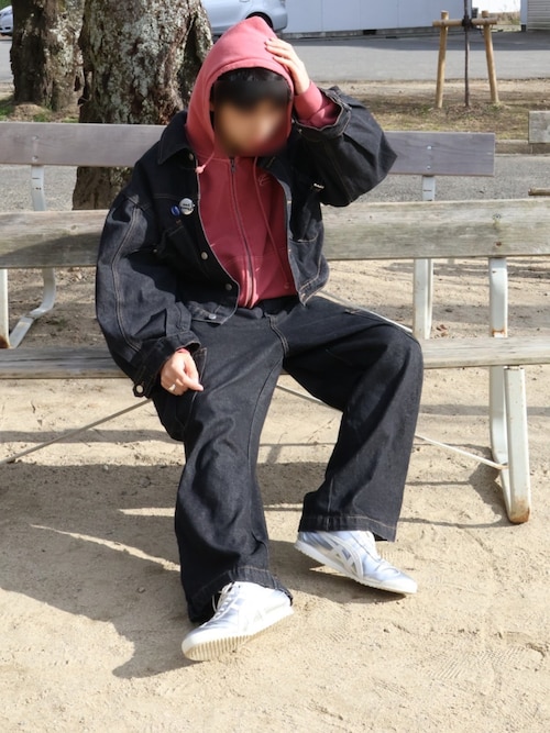 ADAMASTE（アダマスト）の「pigment double zip hoodie