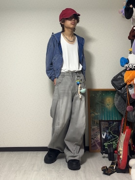 「アイテム（ネックレス）」を使った、しゅーたさん（メンズ・167cm・10代）の夏コーディネート