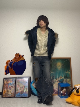 「アイテム（ブーツ）」を使った、しゅーたさん（メンズ・167cm・10代）の冬コーディネート