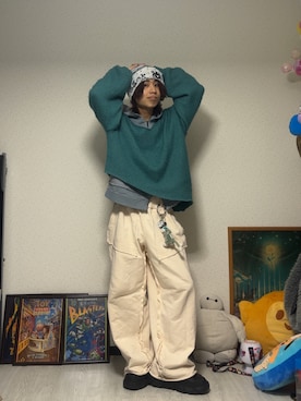 「アイテム（帽子）」を使った、しゅーたさん（メンズ・167cm・10代）の秋コーディネート