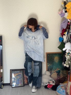 「アイテム（パーカー）」を使った、しゅーたさん（メンズ・167cm）の秋コーディネート