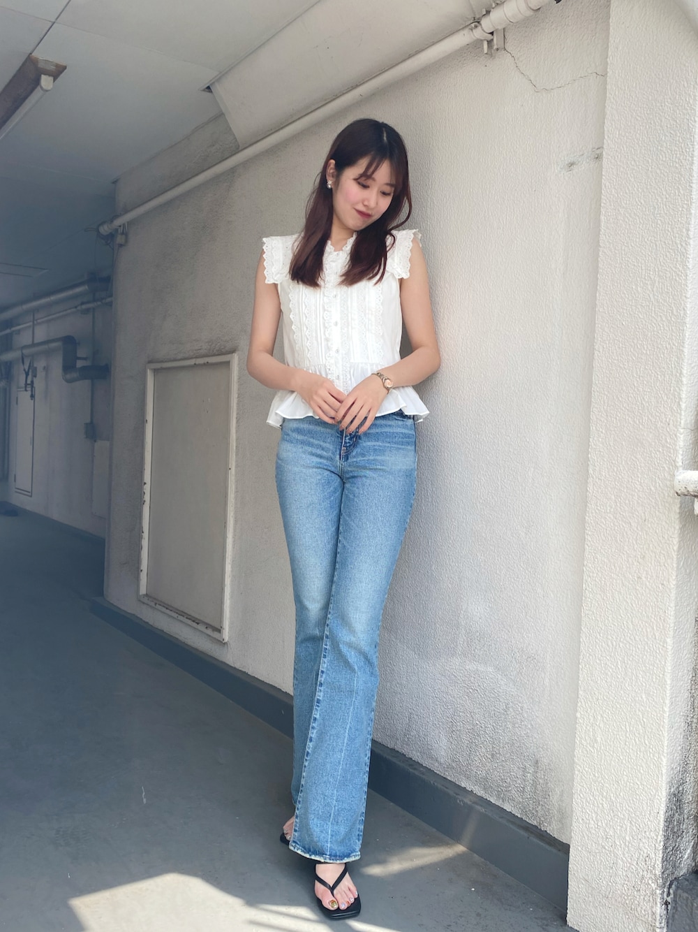 yui｜MOUSSYのデニムパンツを使ったコーディネート - WEAR