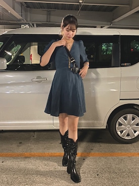 「M_（エムアンダーバー）のアイテム（ワンピース）」を使った、ゆんさん（レディース・172cm）の夏コーディネート