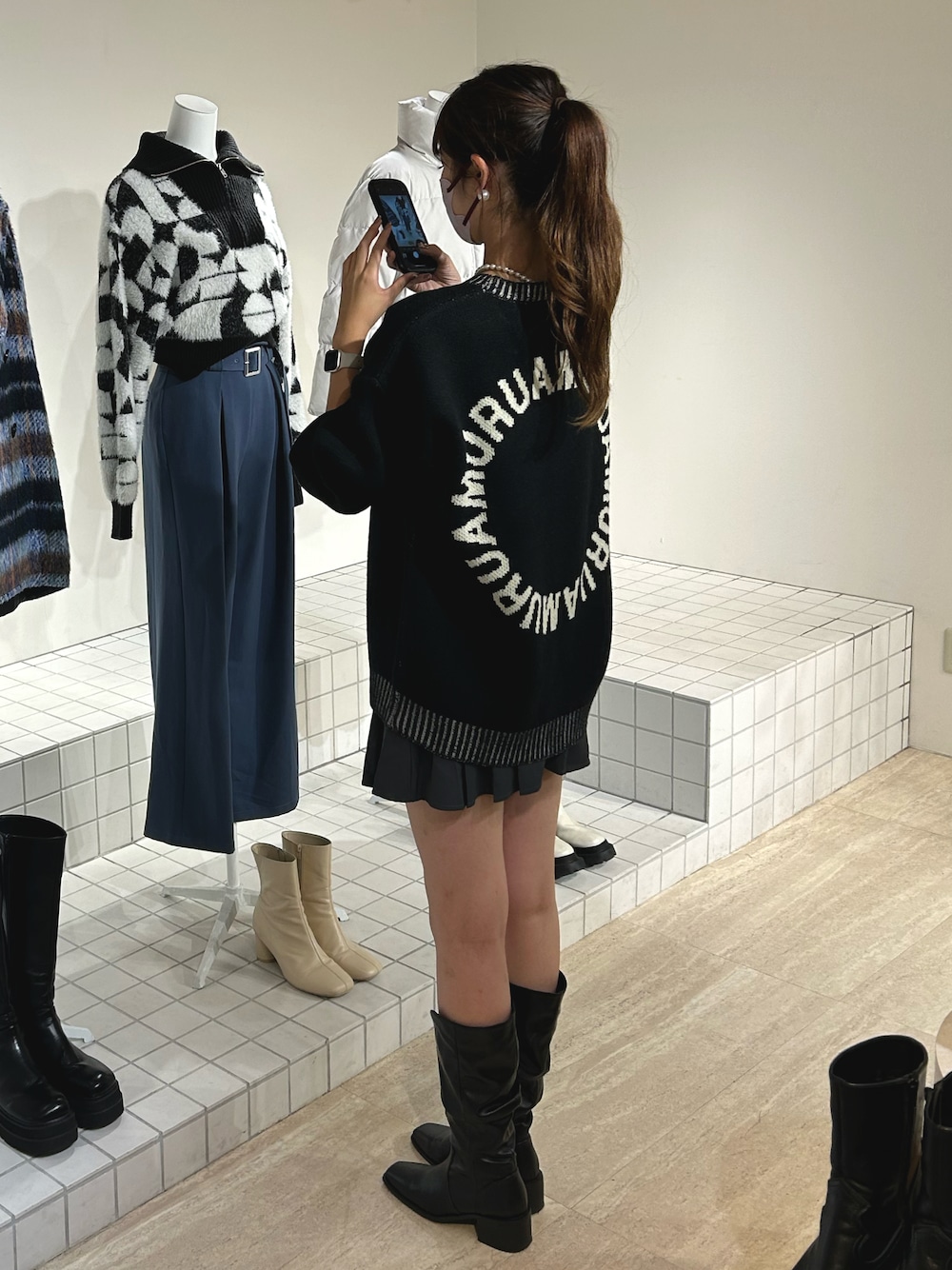 LAGUA GEM（ラグアジェム）の「BUNCHED LONG BOOTS ロングブーツ