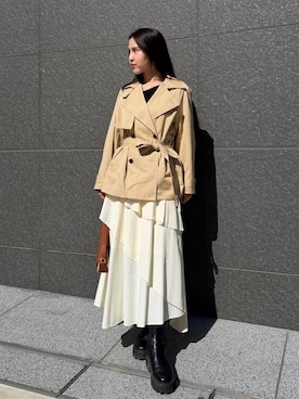 NANAMI NAKAMURAさん（レディース・160cm）の冬コーディネート