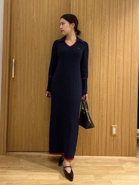 「LAGUNAMOON（ラグナムーン）のアイテム（パンプス）」を使った、NANAMI NAKAMURAさん（レディース・160cm）の秋コーディネート