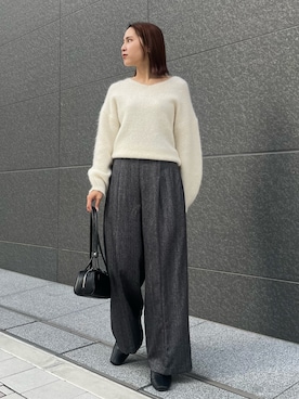 「LAGUNAMOON（ラグナムーン）のアイテム」を使った、NANAMI NAKAMURAさん（骨格ウェーブ・レディース・159cm）の冬コーディネート