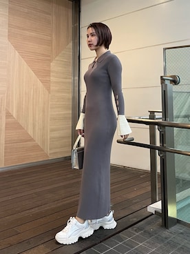 「アイテム（ワンピース/ドレス）」を使った、NANAMI NAKAMURAさん（レディース・159cm）の冬コーディネート