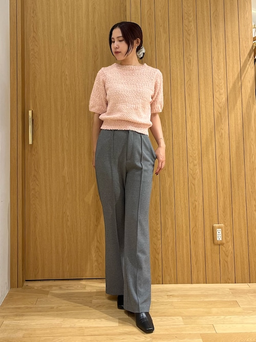 ストレッチジャージーセミフレアパンツ｜ラグナムーン（LAGUNAMOON