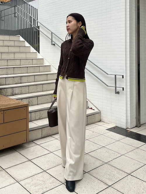 POLO BCSコラボ】コットンケーブルニットカーディガンスカート