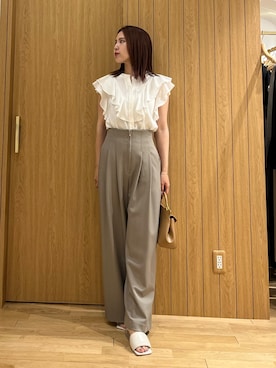 「LAGUNAMOON（ラグナムーン）のアイテム（ハンドバッグ）」を使った、NANAMI NAKAMURAさん（レディース・159cm）の夏コーディネート