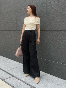 「アイテム（パンプス）」を使った、NANAMI NAKAMURAさん（レディース・160cm）の夏コーディネート