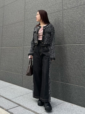 NANAMI NAKAMURAさん（レディース・160cm）の冬コーディネート