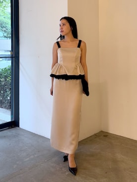 「LAGUNAMOON（ラグナムーン）のアイテム」を使った、NANAMI NAKAMURAさん（レディース・160cm）の秋コーディネート