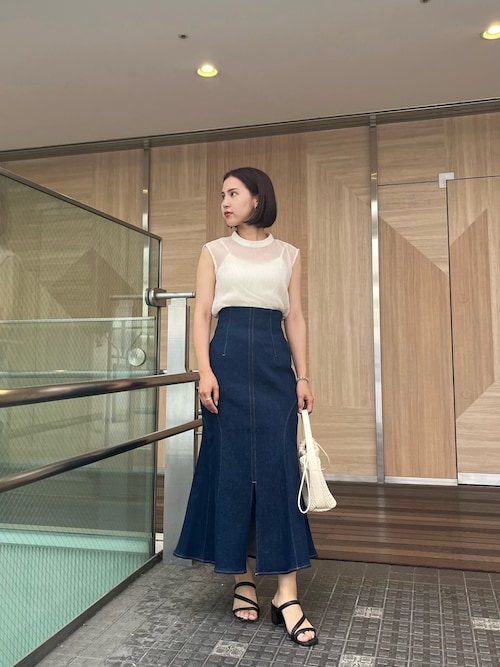 LAGUNAMOON ラグナムーン　ドレス LAGUNAMOON ラグナムーン LADYストライプレースドレス ブラック