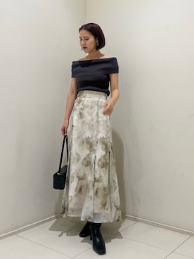 「LAGUNAMOON（ラグナムーン）のアイテム（ピアス（両耳用））」を使った、NANAMI NAKAMURAさん（レディース・159cm）の秋コーディネート