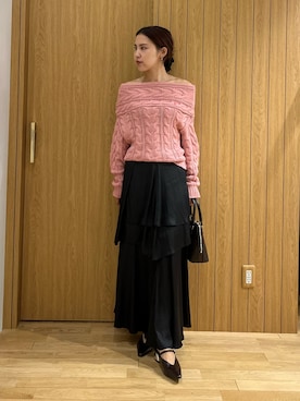 「LAGUNAMOON（ラグナムーン）のアイテム（パンプス）」を使った、NANAMI NAKAMURAさん（レディース・160cm）の秋コーディネート