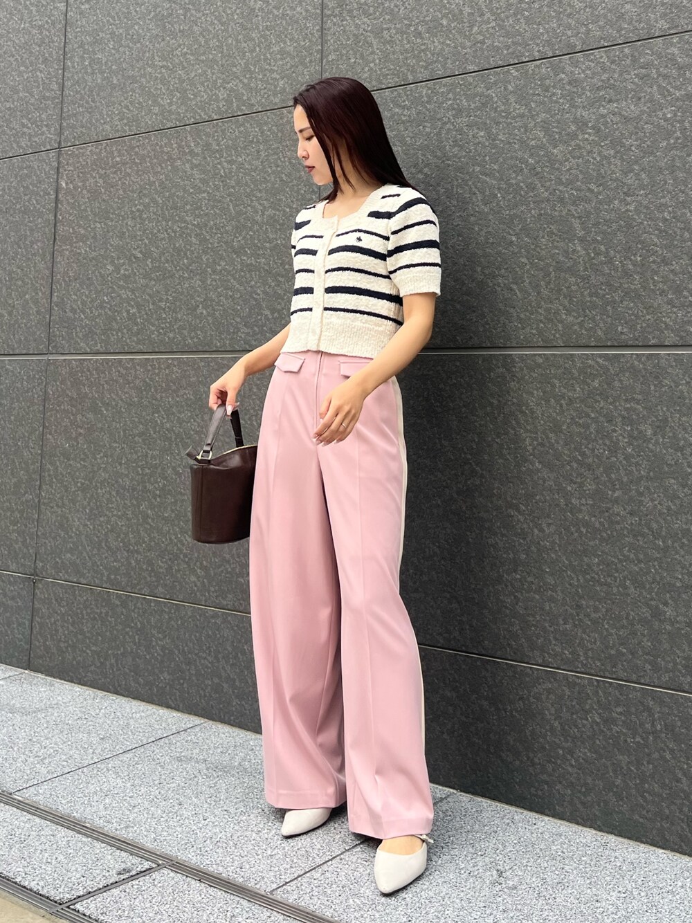 POLO BCSコラボ】ブークレヤーンハーフスリーブコンパクトニット