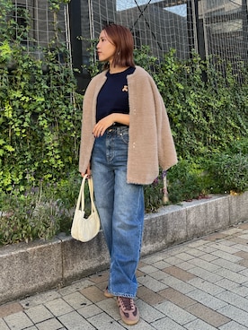 NANAMI NAKAMURAさん（レディース・159cm）の冬コーディネート